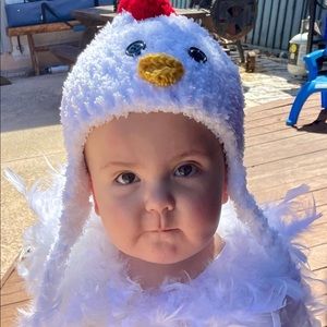Handmade chicken costume